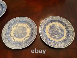 Vintagespode The Blue Room Collection Twelve Victorian Series Dinner Plates#356