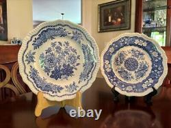 Vintagethe Spode Blue Room Collection Regency Series, Six Plates Set #306