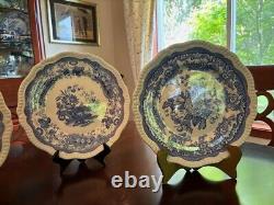 Vintagethe Spode Blue Room Collection Regency Series, Six Plates Set #306
