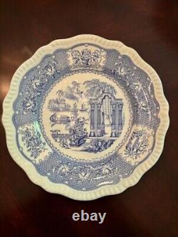Vintagethe Spode Blue Room Collection Regency Series, Six Plates Set #306