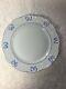 Vista Alegre 7 Dinner Plates Ruban Blue Ribbon Bow Border Portugal Unused
