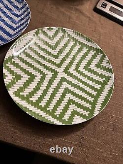 Vista Alegre Olhar Brasil Green & Blue Dinner Plates