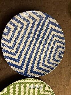 Vista Alegre Olhar Brasil Green & Blue Dinner Plates