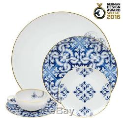 Vista Alegre Porcelain Transatlântica 5 Piece Dinnerware Set