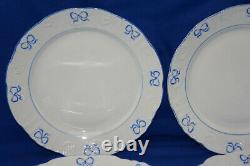 Vista Alegre Ruban Blue (4) Dinner Plates, 10 1/4