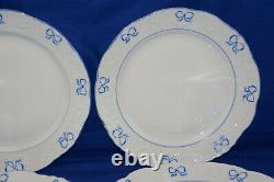 Vista Alegre Ruban Blue (4) Dinner Plates, 10 1/4