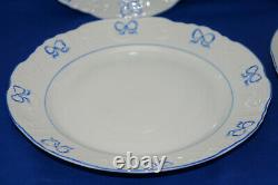 Vista Alegre Ruban Blue (4) Dinner Plates, 10 1/4