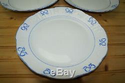 Vista Alegre Ruban Blue (6) Large Dinner Plates, 10 3/8