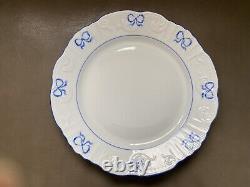 Vista Alegre Ruban Blue Dinner Plate 10 3/8 Excellent