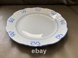 Vista Alegre Ruban Blue Dinner Plate 10 3/8 Excellent