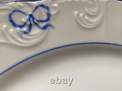 Vista Alegre Ruban Blue Dinner Plate 10 3/8 Excellent