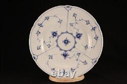 Vtg Bing & Grondahl #325 Porcelain Traditional Blue Lace 10 Dinner Plate x6 Set