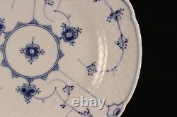 Vtg Bing & Grondahl #325 Porcelain Traditional Blue Lace 10 Dinner Plate x6 Set
