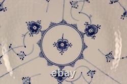 Vtg Bing & Grondahl #325 Porcelain Traditional Blue Lace 10 Dinner Plate x6 Set