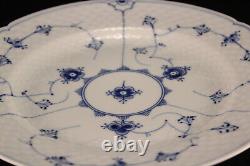 Vtg Bing & Grondahl #325 Porcelain Traditional Blue Lace 10 Dinner Plate x6 Set