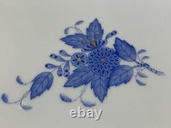 Vtg Herend Porcelain Blue Chinese Bouquet Sqare Dinner Plate 181 / Ab 10 W