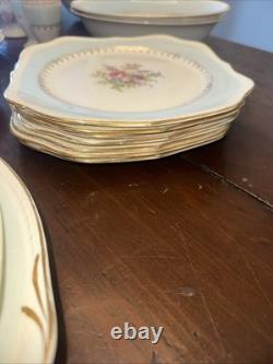 Vtg. Homer Laughlin Eggshell Georgian 62 Piece Service Great Cond. Some flaws