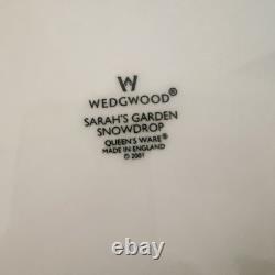 WEDGWOOD Sarah's Garden Snowdrop Blue Dinner Plate 10.75 RARE DISCONTINUED