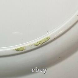 W & Co Whittaker Cardiff Wreath Dinner Plates Antique Porcelain Hand Painted