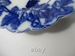 Warwick Johnson Brothers Dinner Plate Set 2 Antique 10 in Leaf Grape Blue #N1