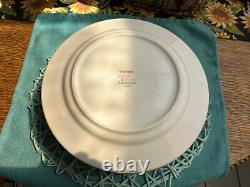 Waverly Garden Room Masterpiece Porcelain Dinner Plate Blue Pink Floral 8 Pc Set