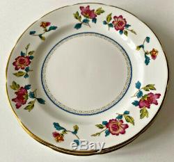 Wedgewood Williamsburg Chinese Flowers 4 Rimmed Soup Plates