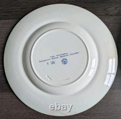 Wedgewood Wistaria Gate Dinner Plate 10 Blue RANDOLPH MACON WOMAN S COLLEGE 8pc