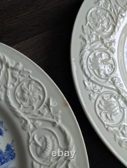 Wedgewood Wistaria Gate Dinner Plate 10 Blue RANDOLPH MACON WOMAN S COLLEGE 8pc