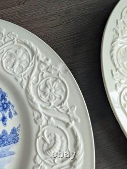Wedgewood Wistaria Gate Dinner Plate 10 Blue RANDOLPH MACON WOMAN S COLLEGE 8pc