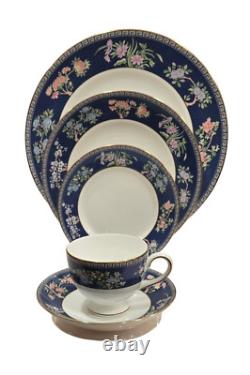 Wedgwood Blue Siam Dinner Plate, Salad Plate, Bread Plate, Cup & Saucer New