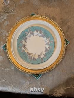 Wedgwood Bone China Buxton 13 Pc Set Turquoise Floral Discontinued Engla