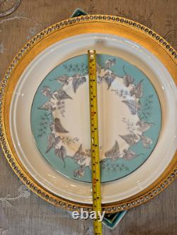 Wedgwood Bone China Buxton 13 Pc Set Turquoise Floral Discontinued Engla
