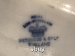 Wedgwood & Co. England Flow Blue Sheep Pattern Dinner Plate 10
