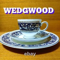 Wedgwood Cobalt Blue Trio Cup Saucer Dinner Plate