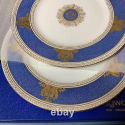 Wedgwood Columbia Colombia Powder Blue Dinner Plate 27cm Pair Set