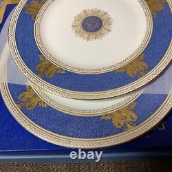 Wedgwood Columbia Colombia Powder Blue Dinner Plate 27cm Pair Set