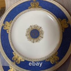 Wedgwood Columbia Colombia Powder Blue Dinner Plate 27cm Pair Set