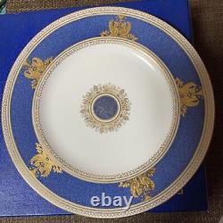 Wedgwood Columbia Colombia Powder Blue Dinner Plate 27cm Pair Set