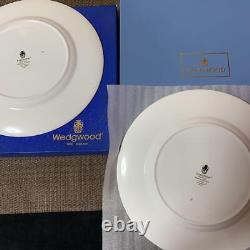 Wedgwood Columbia Colombia Powder Blue Dinner Plate 27cm Pair Set