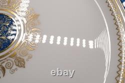 Wedgwood Columbia Powder Blue Dinner Plates Set of 8- 10 3/4 -FREE USA SHIPPING