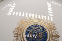 Wedgwood Columbia Powder Blue Dinner Plates Set of 8- 10 3/4 -FREE USA SHIPPING