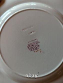 Wedgwood Corinthian Evenlode Dinner Plate Blue Floral Floral England Very Good