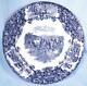 Wedgwood Cows Flow Blue Dinner Plate 10in Porcelain Scarce 1890 Antique
