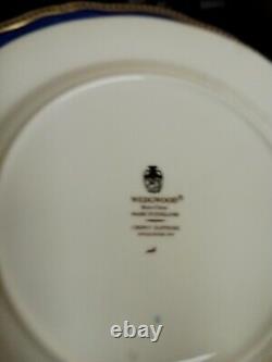 Wedgwood Crown Sapphire 10 7/8 Dinner Plates (Set Of 6) MINT