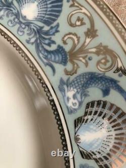 Wedgwood Dolphins Blue Soup Pasta Dinner Dessert Plate set