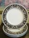 Wedgwood England Florentine W 1956 Dark Blue Set Of 6 Dinner Plate