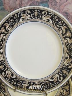 Wedgwood England Florentine W 1956 Dark Blue Set Of 6 Dinner Plate