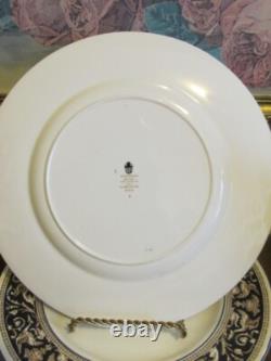 Wedgwood England Florentine W 1956 Dark Blue Set Of 6 Dinner Plate