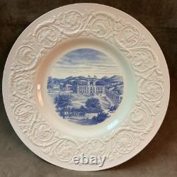 Wedgwood England Virginia military institute blue Barracks dinner Plate