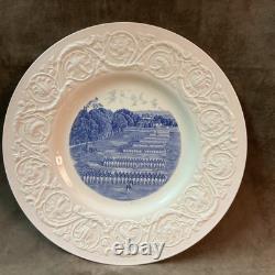 Wedgwood England Virginia military institute blue Dress Parade dinner Plate